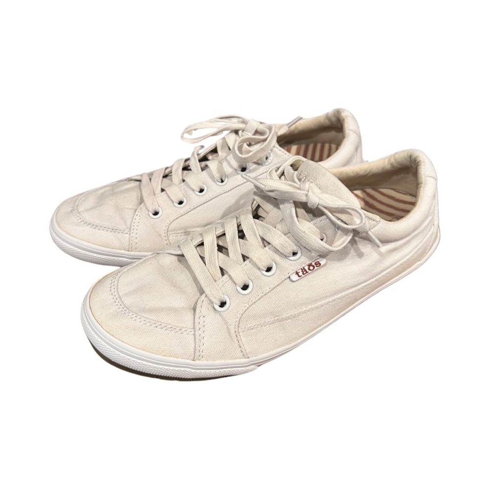 Women’s Taos Moc Star White Canvas Sneaker
